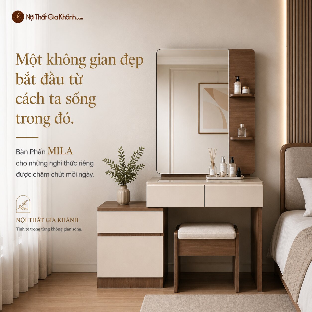 Bàn Phấn MILA