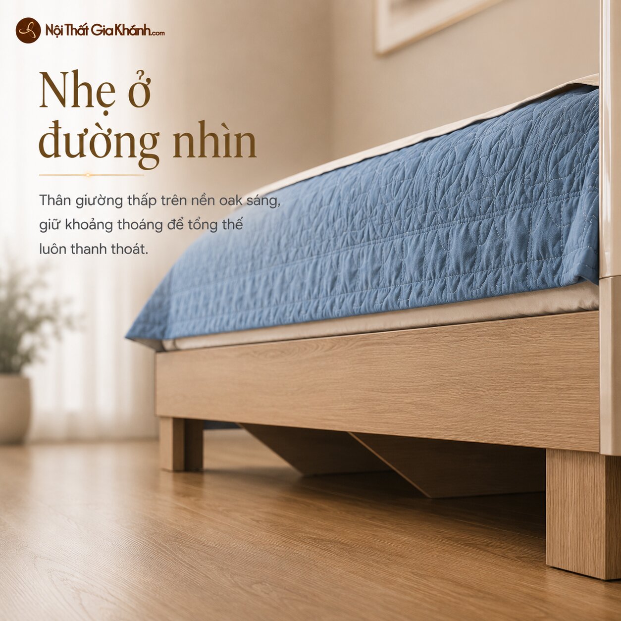 Giường Ngủ CELINE - Giường Ngủ Hiện Đại Phong Cách Bắc Âu GN2A-2
