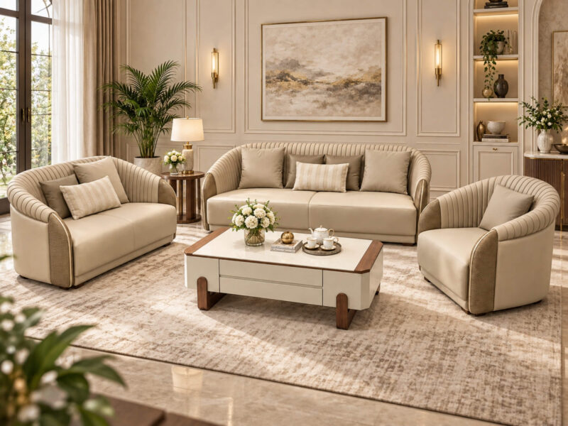 Bộ Sofa ELOWEN - Sofa Luxury Cho Phòng Khách SBQ618-123