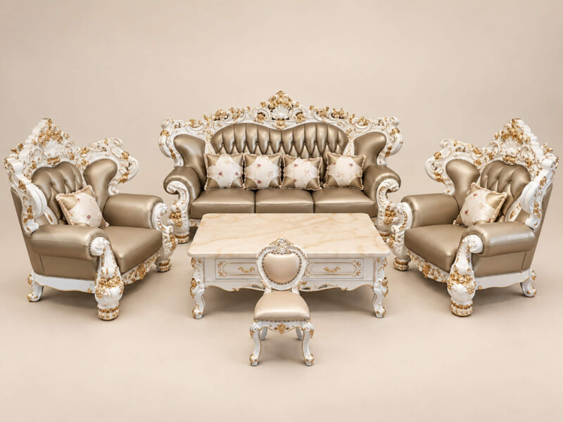 Alternative view of Sofa ROSALIA - Bộ Sofa Tân Cổ Điển Dát Vàng SF951-113