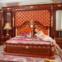 Giường ngủ khung gỗ sồi cao cấp classic GI509-18