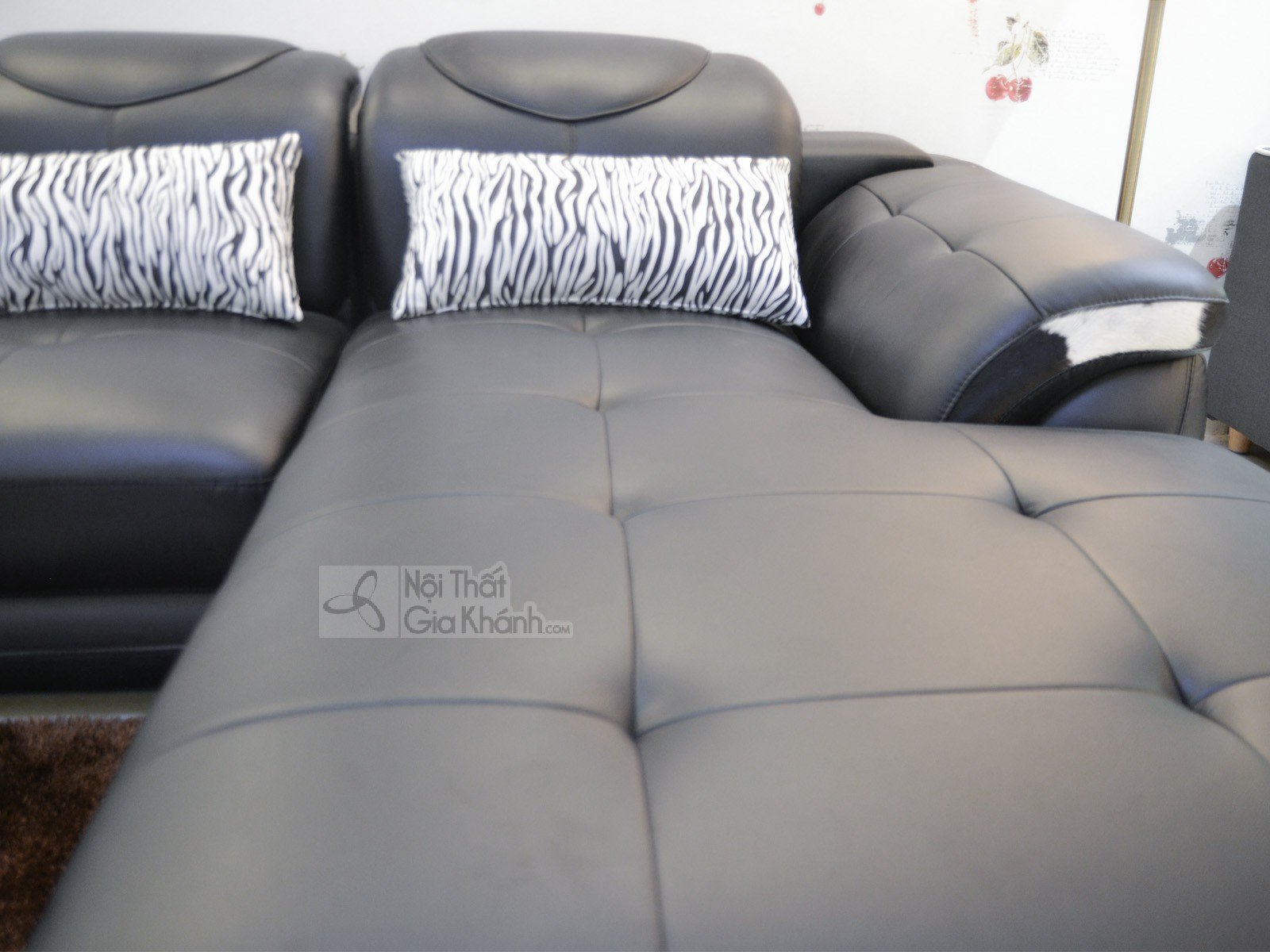 Sofa Da Phòng Khách 2 Băng Góc Phải SP0919-2-C1