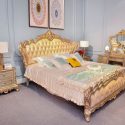 Bộ Phòng ngủ Tân cổ điển Hoàng Gia Pháp dát vàng 24K-The Diamond King