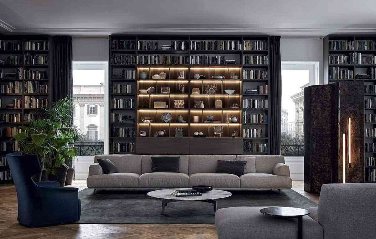 Top những mẫu tủ sách đẹp trang trí phòng khách nhà bạn