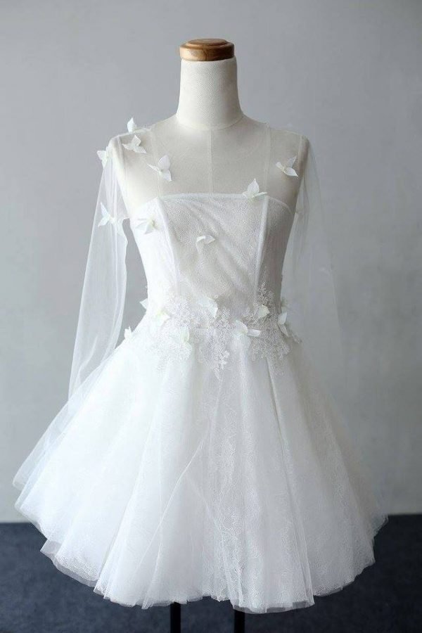 10 thiết kế váy cưới ngắn vừa trẻ trung nhưng vẫn sang trọng 17 Váy Cưới Ngắn Xòe